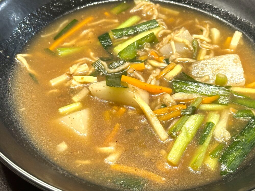 切り干し大根と熟成香酢のピリ辛酸辣湯